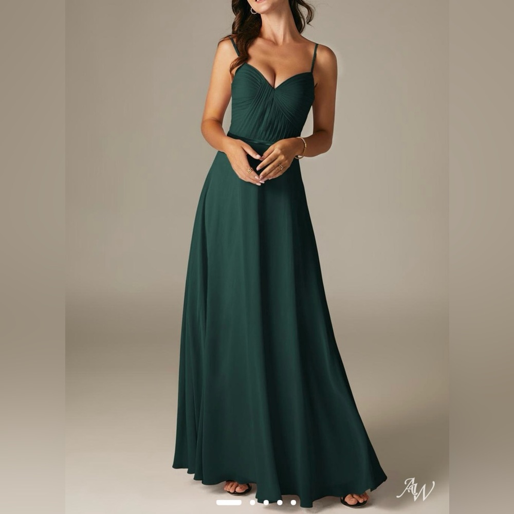 AW Bridal Georgia Dress Dark Emerald